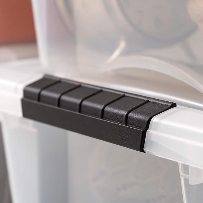 IRIS USA 19 Qt Stackable Plastic Storage Bins - Image 10