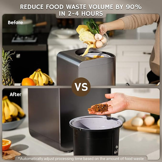 Airthereal Revive Electric Kitchen Composter, SHARKSDEN Tri-Blade, Turn Food - Image 2