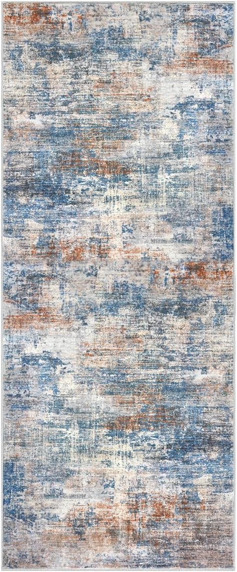 IOHOUZE Abstract Runner Rug 2x5 Ft Washable Runners - Image 9