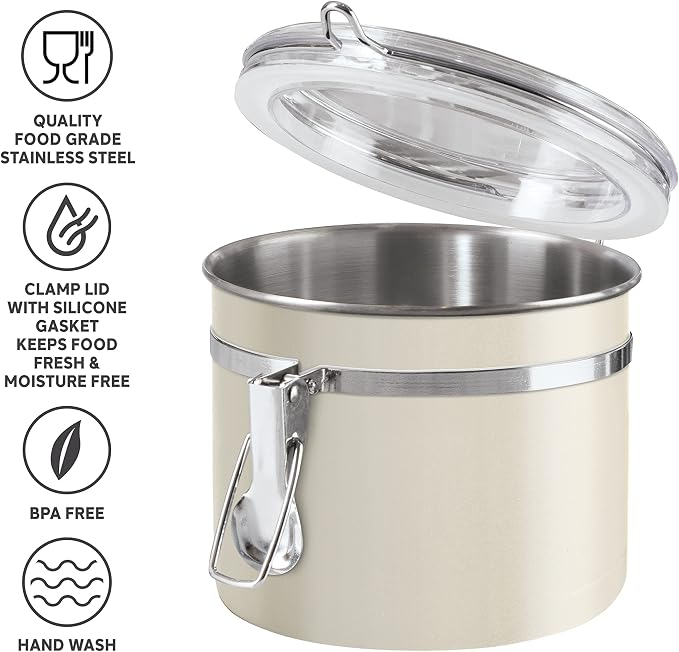 Oggi Stainless Steel Kitchen Canister 26 fl oz, Food Storage, Pantry Storage. - Image 3