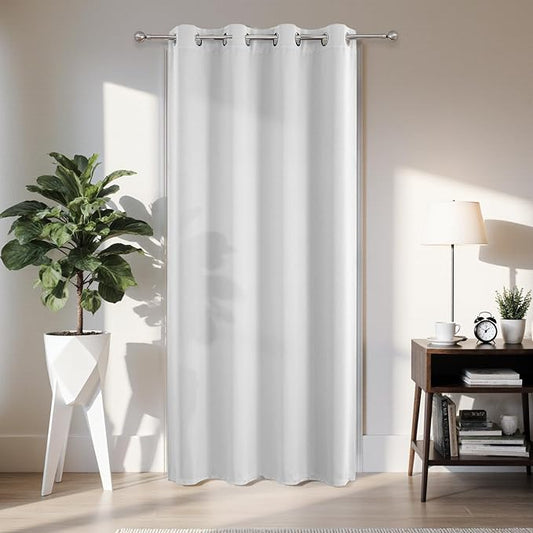 Joydeco Blackout Door Curtain for Doorway Privacy 78 Inches Long, Grommet by JOYDECO