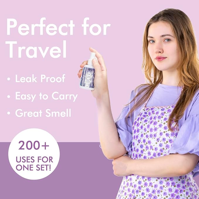 Toilet Spray 2Oz, Lavender Scent, Bathroom Deodorizer, Travel Size Air - Image 4