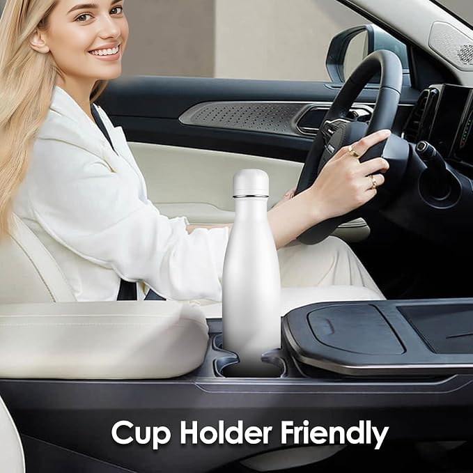 17oz Cola-Bottle Shaped Stainless Steel Leak-proof Water Bottle, Double Wall - Image 6