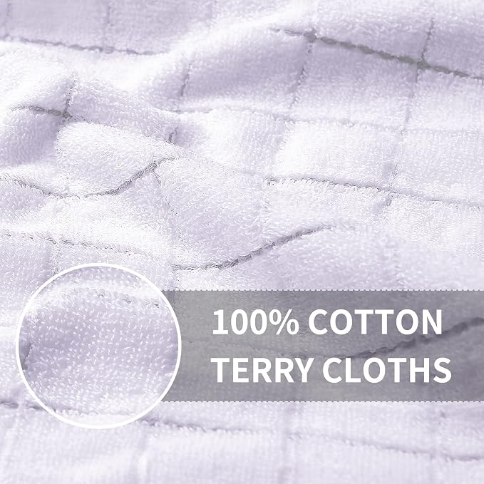 Homaxy 100% Cotton Terry Kitchen Towels, Checkered Designed, Soft and Super - Image 2