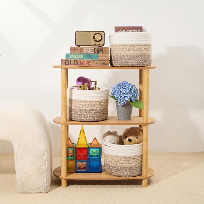 Small Basket for Organizing | Cube Shelf Closet Storage Baskets | 9.7×9.7×7.1” - Image 6