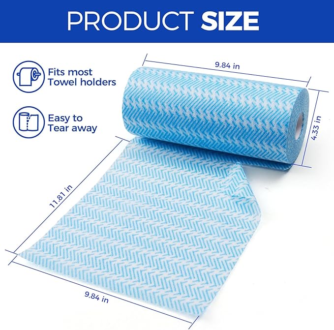 Disposable Cleaning Rolls Handi Wipes Reusable Cleaning Cloths Reusable Dry - Image 7