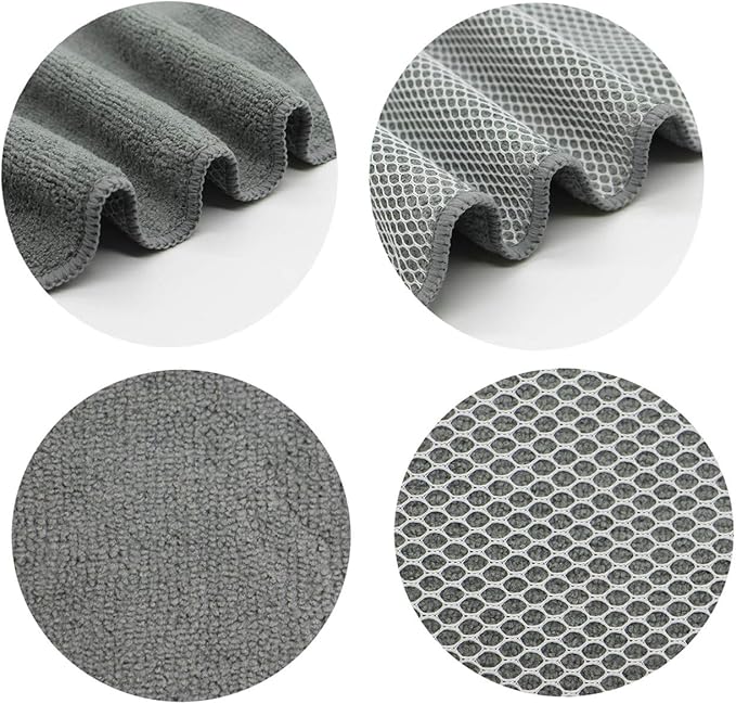 Microfiber Dish Cloths Fast Drying Kitchen Cleaning Cloth Dish Rags Dust Cloths - Image 6