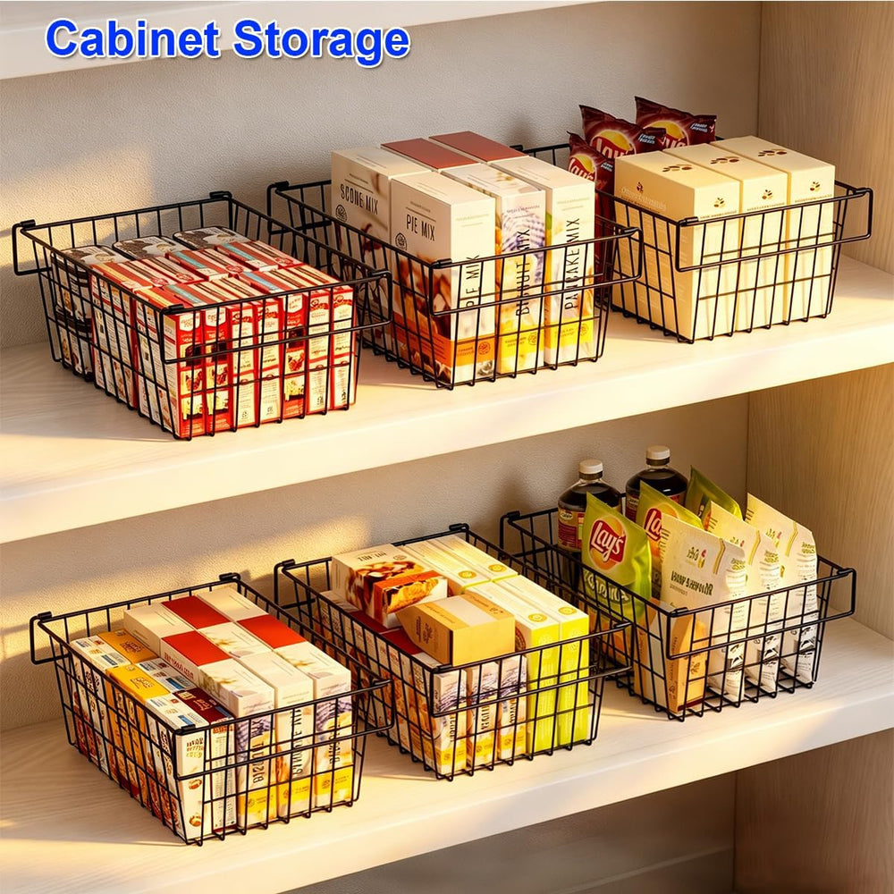 Orgneas Freezer Organizer Bins Baskets for Chest Deep Freezer 4Pcs