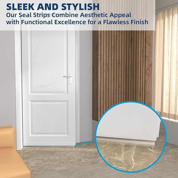 Heavy-Duty 36 ft x 3 in Weather Stripping, Extra Thick 2mm Door Draft Stopper - Image 7