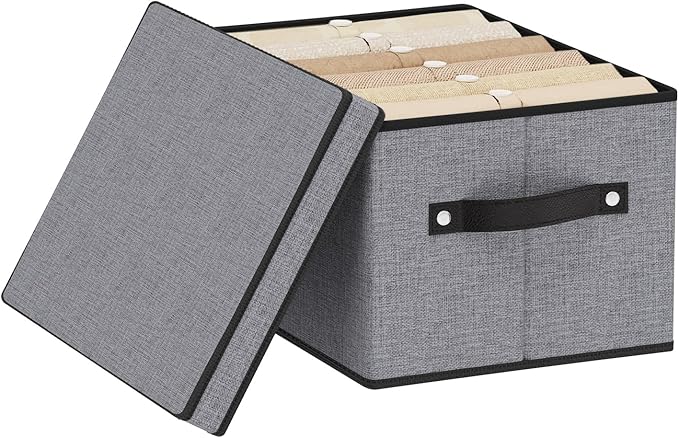 Fabric Storage Boxes, 7.1 x 9.1 x 13 Inch Baskets by YheenLf