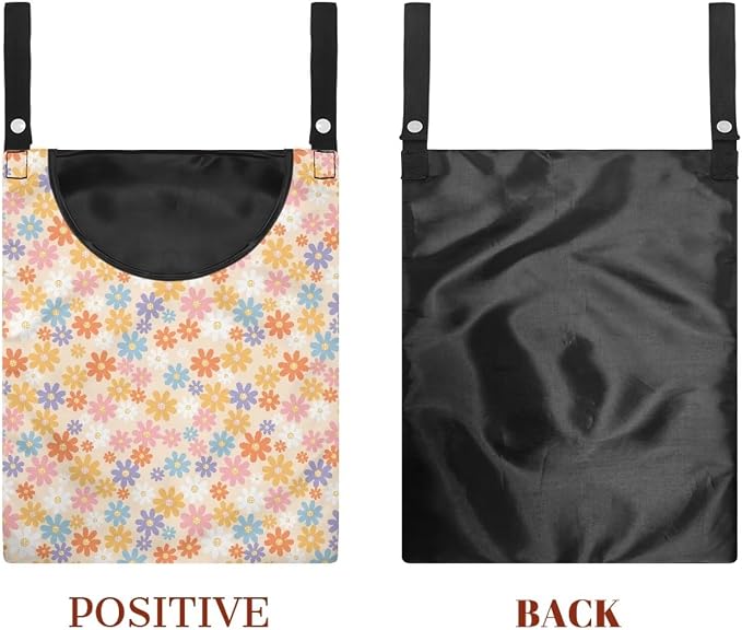 2 Pcs Flower Clothes Pin Hanging Bag, Clothespin Bag Organizer Clothes Pin Bag - Image 7