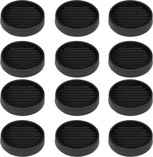 Non Slip Furniture Pads, 2.5” Round Rubber Caster Cups, Anti-Slip Gripper by VOCOMO