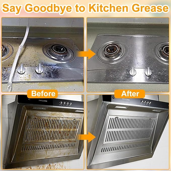 Powerful Kitchen Degreaser Foam Spray, Kitchen Heavy Oil Cleaning Agent - Image 5