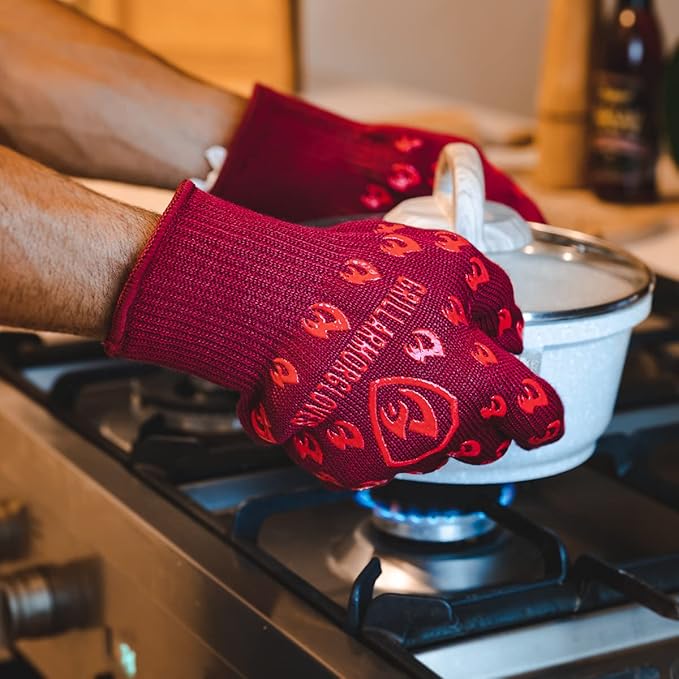 Grill Armor Oven Gloves 932°F Extreme Heat & Cut Resistant Oven Mitts - Image 5