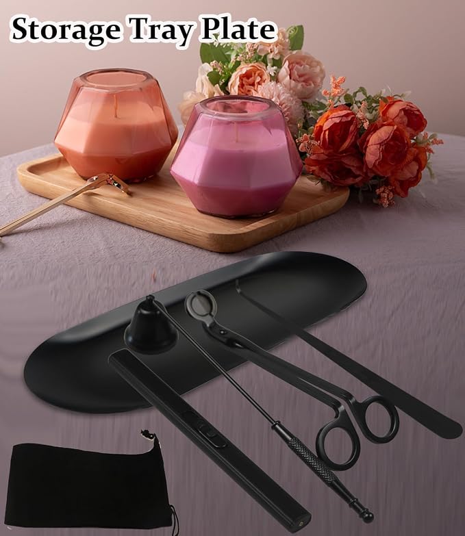 5 IN 1 Candle Wick Trimmer, Electric Candle Lighter Rechargeable, Candle Snuffer - Image 6