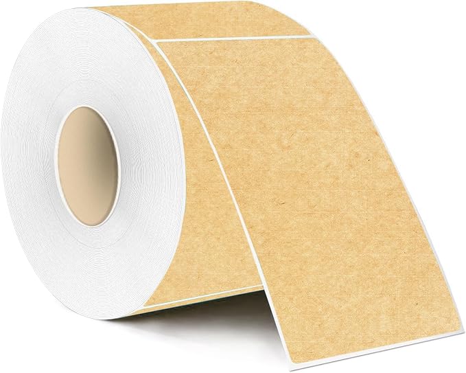 STARLIBOO Colored Labels Stickers 3 x 5 Inch, Rectangle Kraft Removable Moving by STARLIBOO