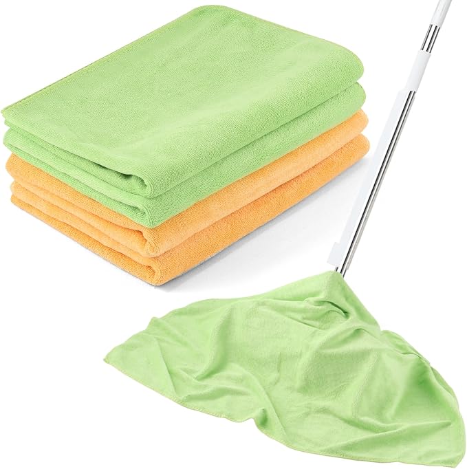 4 Pack Extra Large Microfiber Cleaning Cloths 20"x30", Lint-Free Reusable Towels by Unknown