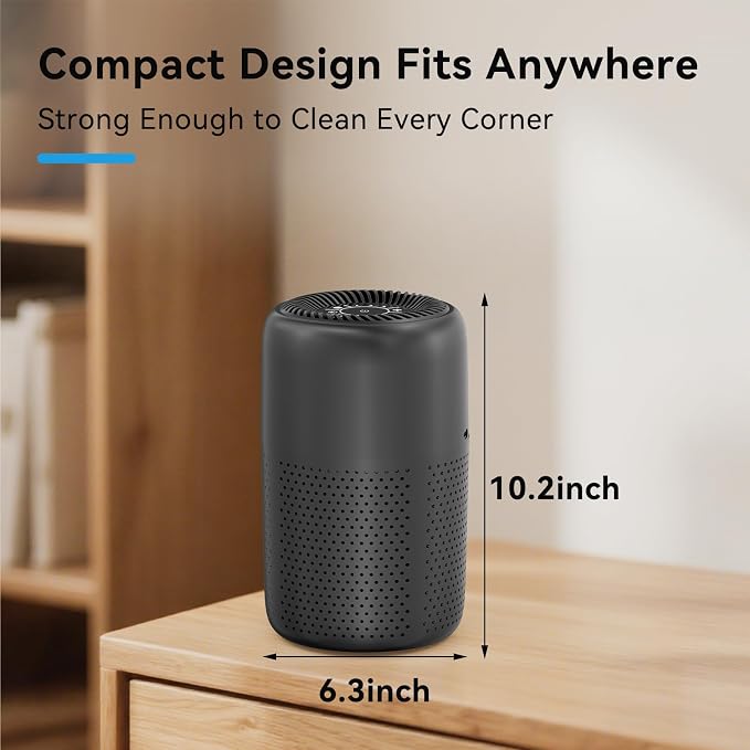 Small Air Purifiers for Bedroom Home Dorm Up to 600 sqft, 20 dB Quiet Desktop - Image 6