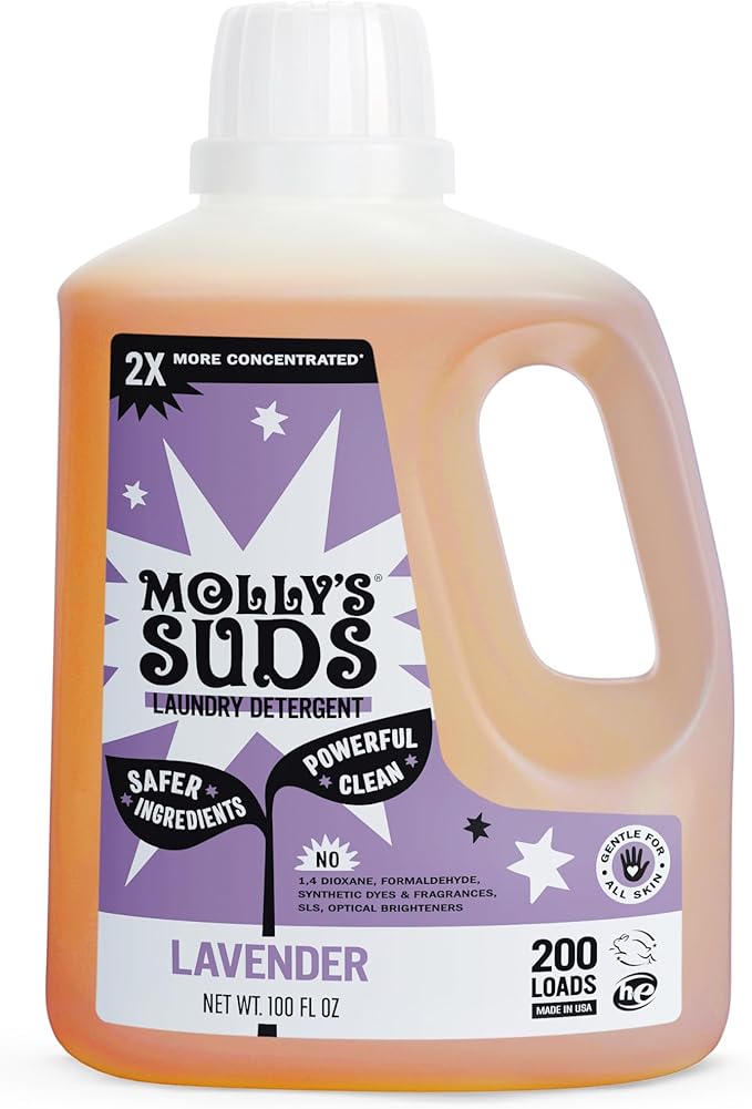 Molly's Suds Liquid Laundry Detergent | Clean Laundry Detergent Soap by MollysSuds