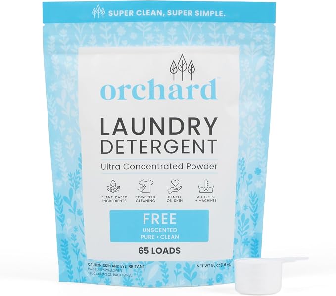 Orchard Laundry Detergent Powder Natural Deep Cleaning Laundry Powder by Orchard