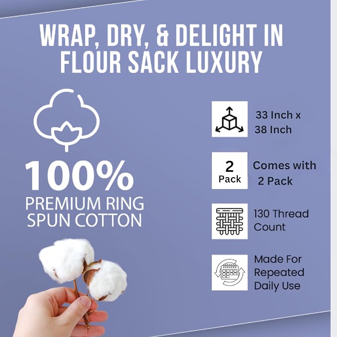 WHITEWRAP Flour Sack Towels| Tea Towel - Image 6