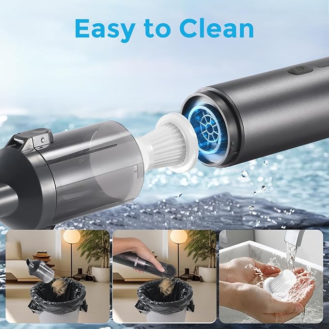 Cordless Car Vacuum, 4-in-1 Portable Mini Handheld Vacuum, 20000pa Suction Power - Image 6
