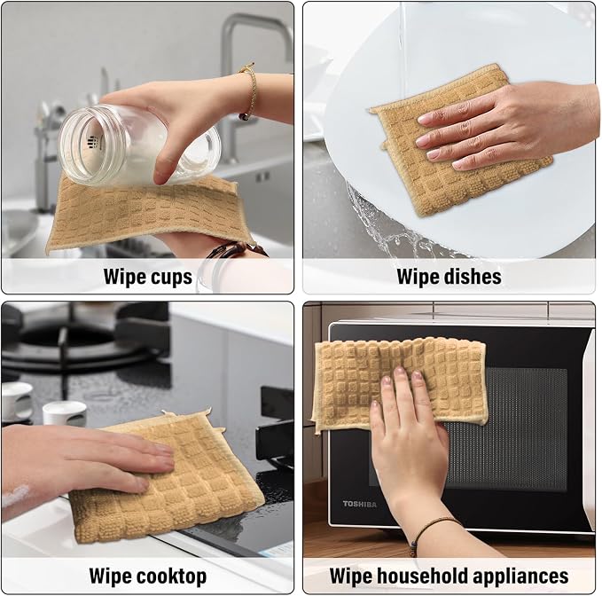 Dish Rags for Washing Dishes 8 Pack Multipurpose Wire Miracle Cleaning Coths - Image 6