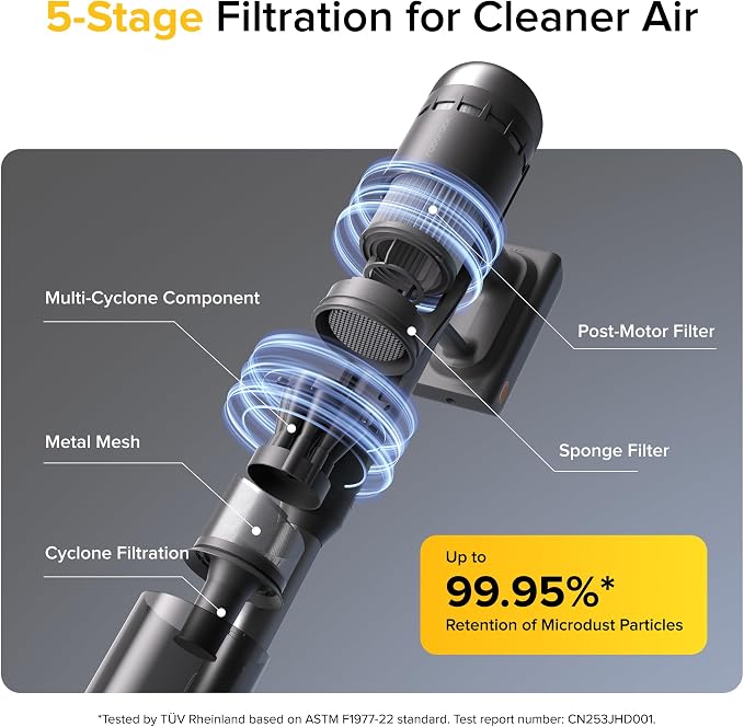 roborock H60 Ultra Cordless Stick Vacuum Cleaner, Upgraded 210AW Suction Stick - Image 7
