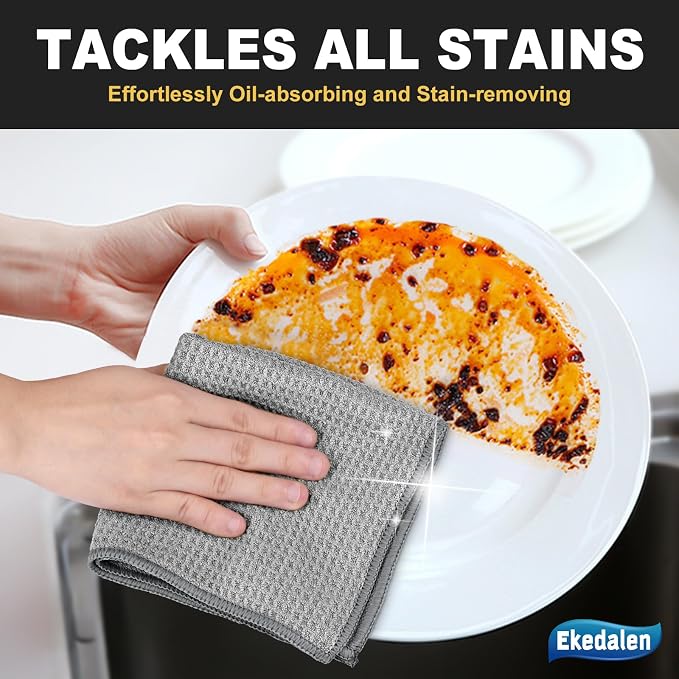 Microfiber Cleaning Cloth Waffle Weave - Image 6