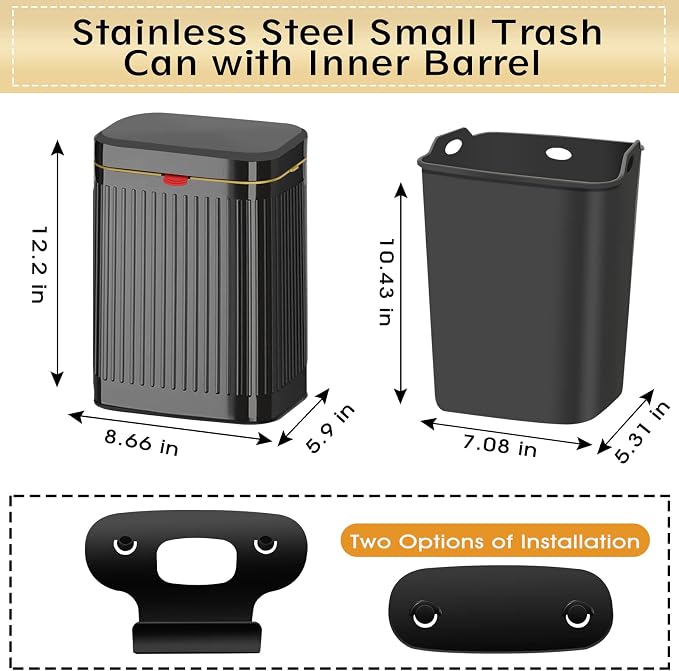 GloDeals Kitchen Hanging Trash Can - Image 7