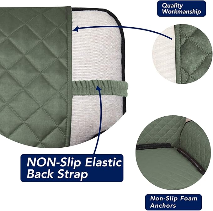PureFit Reversible Quilted Sofa Cover, Water Resistant Slipcover Furniture - Image 3