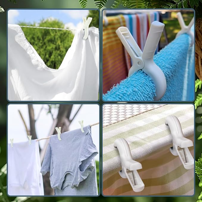 Extra LargeTowel Clips for Beach Chairs, 3.7 Inch Beach Towel Clips, Towel - Image 8