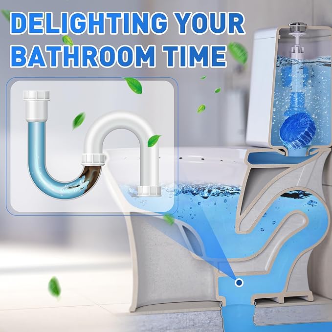 Qualirey 60 Pack Automatic Toilet Cleaner Tablets Toilet Bowl Long Lasting - Image 4