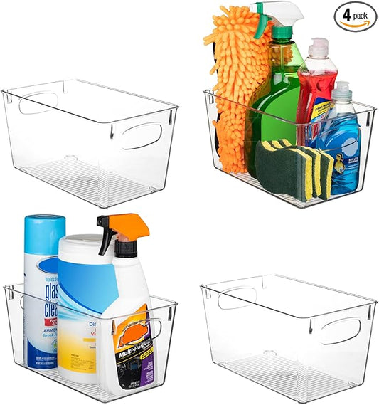ClearSpace Clear Plastic Storage Bins – Perfect Kitchen Organization and by ClearSpace