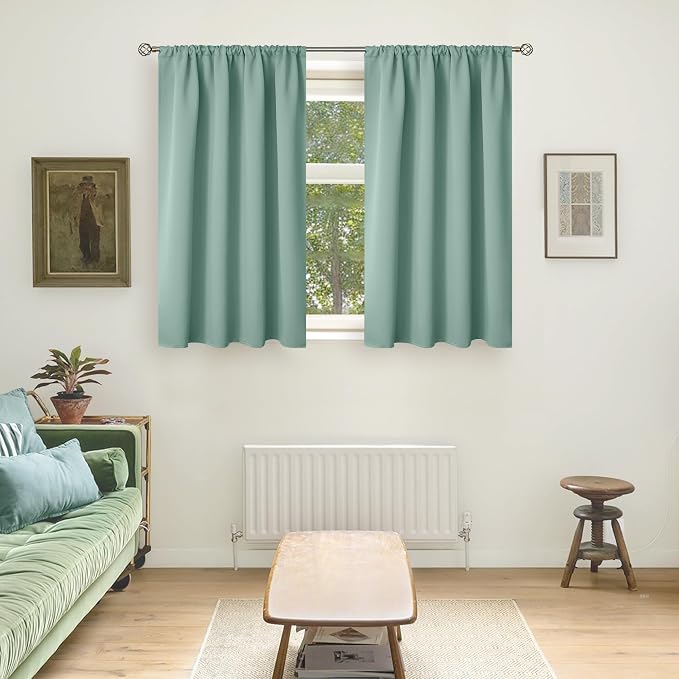 BGment Sage Green Curtains 54 Inch Length - Image 2