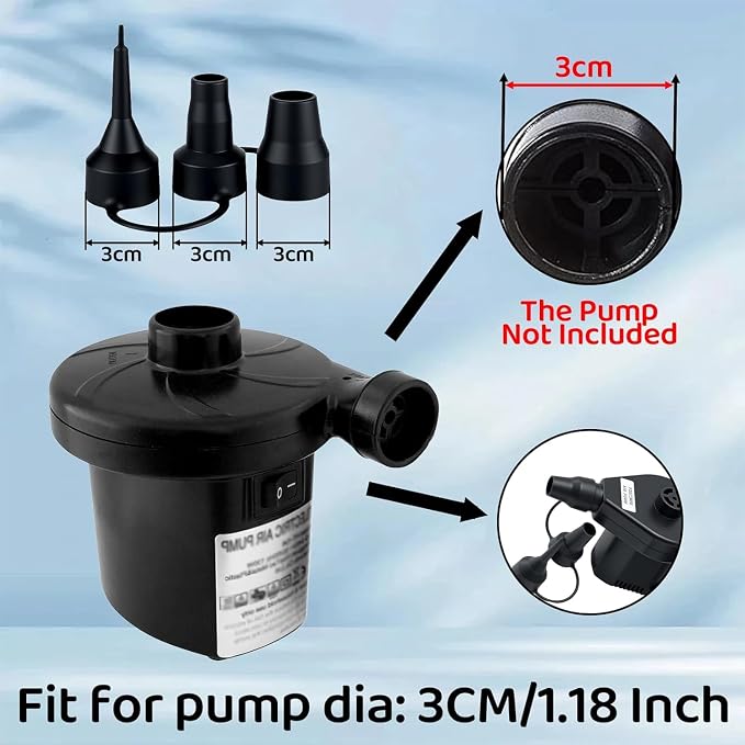 2Set of 3 Sizes Air Pump Replacement Nozzles, Air Pump Nozzles - Image 3