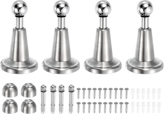 uxcell 4Pcs Magnetic Door Stopper, 304 Stainless Steel Magnetic Door Stop Catch by uxcell