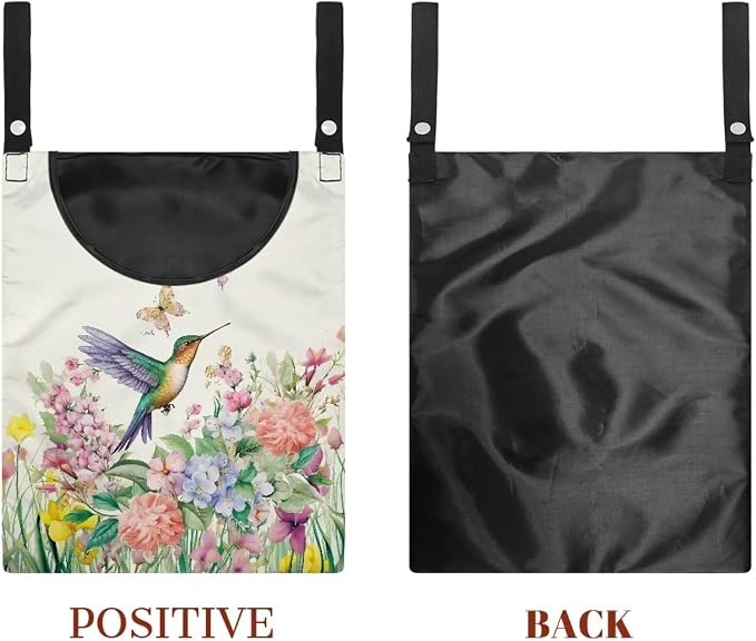 Hummingbird Handy Clothespin Bags Floral Space-Saving Clothespin Storage Hanger - Image 7