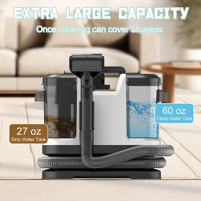 Portable Carpet & Upholstery Cleaner, Deep Cleaning - Image 5