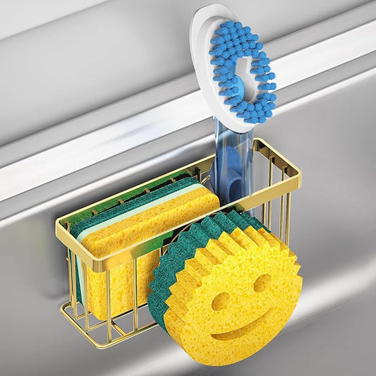 Sponge Holder Smiley Face, Sink Caddy, Sink Organizer by MURLONG