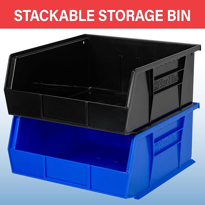 Akro-Mils 30235 AkroBins Plastic Storage Bins, Space-Saving Stackable Bins - Image 5