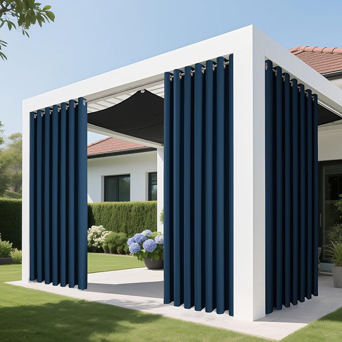 Joydeco Blackout Patio Sliding Door Curtains 84 Inches Long, Grommet Privacy - Image 4