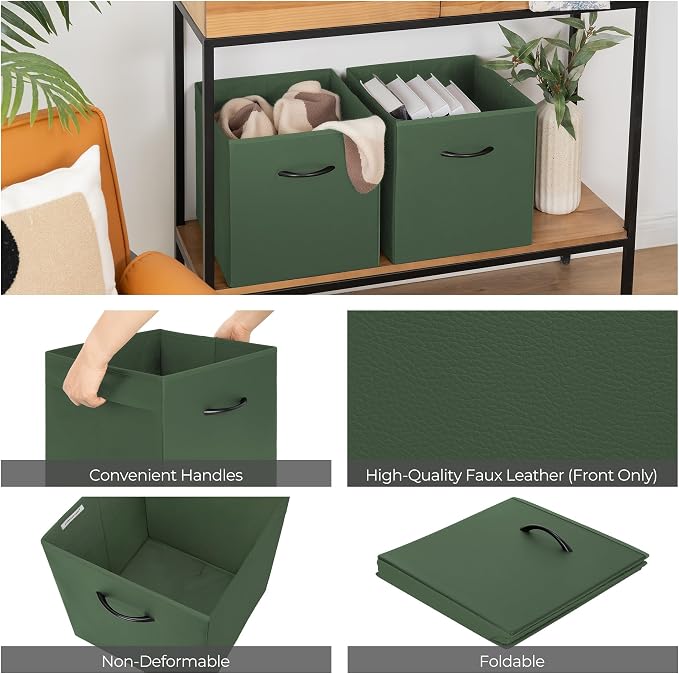 StorageWorks Green Storage Cubes, 13x13 Storage Cube Bins - Image 5
