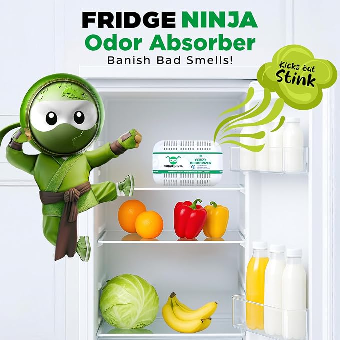XL Pack of Refrigerator Deodorizer Odor Eliminator – Better than Baking Soda - Image 2