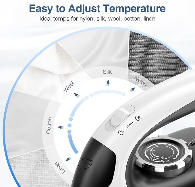 Sundu Mini Travel Iron with Steam, 1000W Portable Non-Stick Soleplate Steam - Image 6