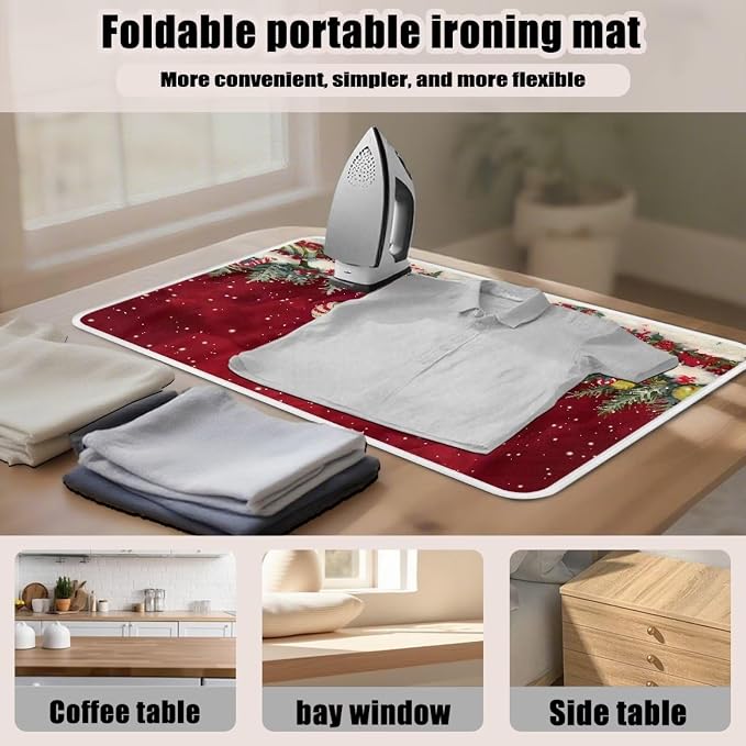 Ironing Mat Christmas Portable Iron Pad Magnetic Cover and Padding - Image 6