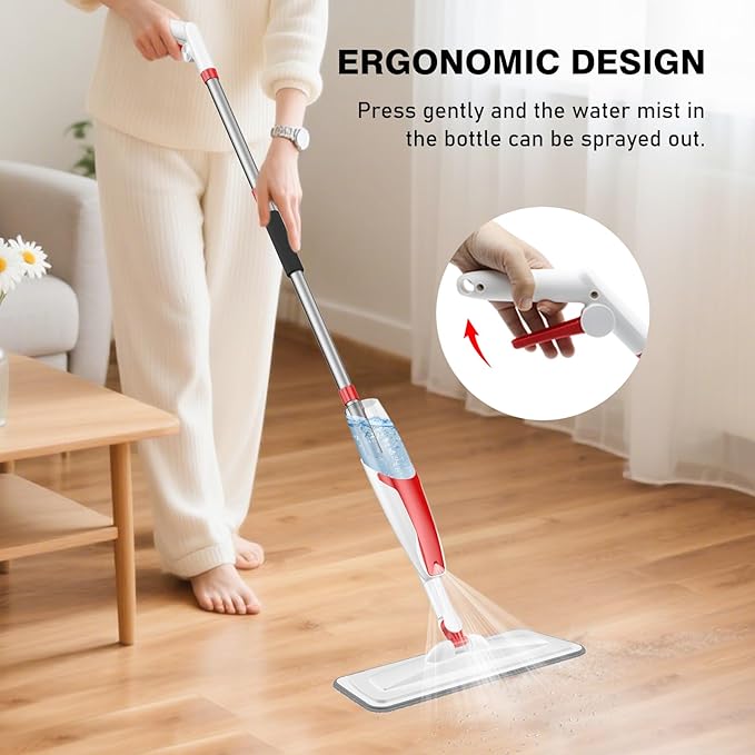 nacena Spray Mop for Floor Cleaning, Dust Mop - Image 5