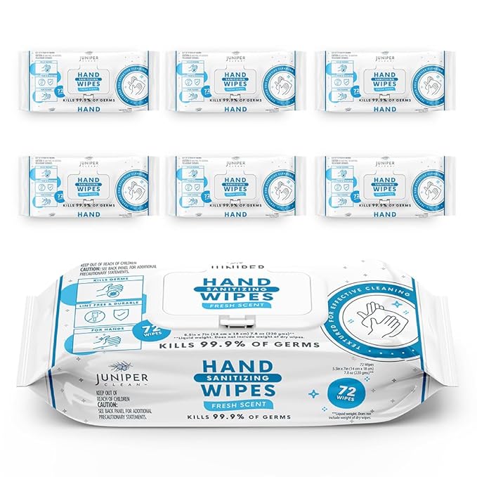 Hand Sanitizing Wipes by JuniperCLEAN