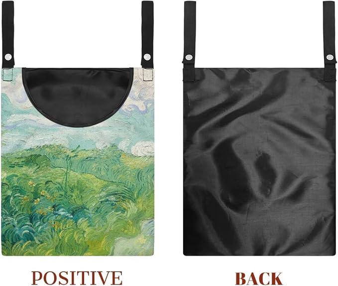 Green Wheat Field Print Windproof Clothespin Holder Bag - Image 7