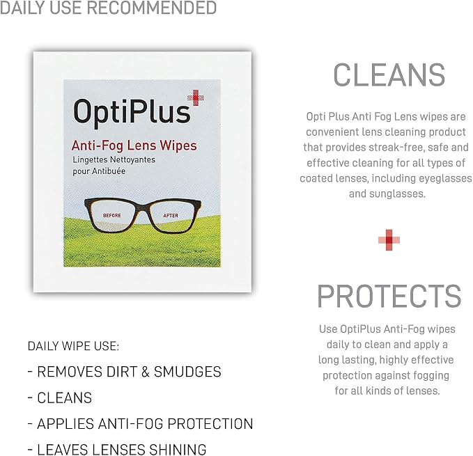 OptiPlus Anti Fog Pre-Moistened Cleaning Wipes - Image 4